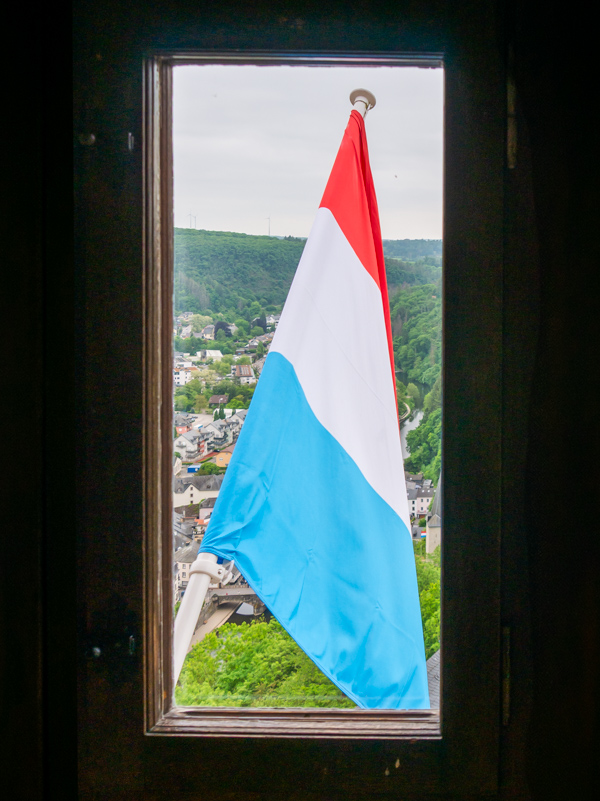 Uitzicht kasteel Vianden, Luxemburg Uitzicht kasteel Vianden, Luxemburg