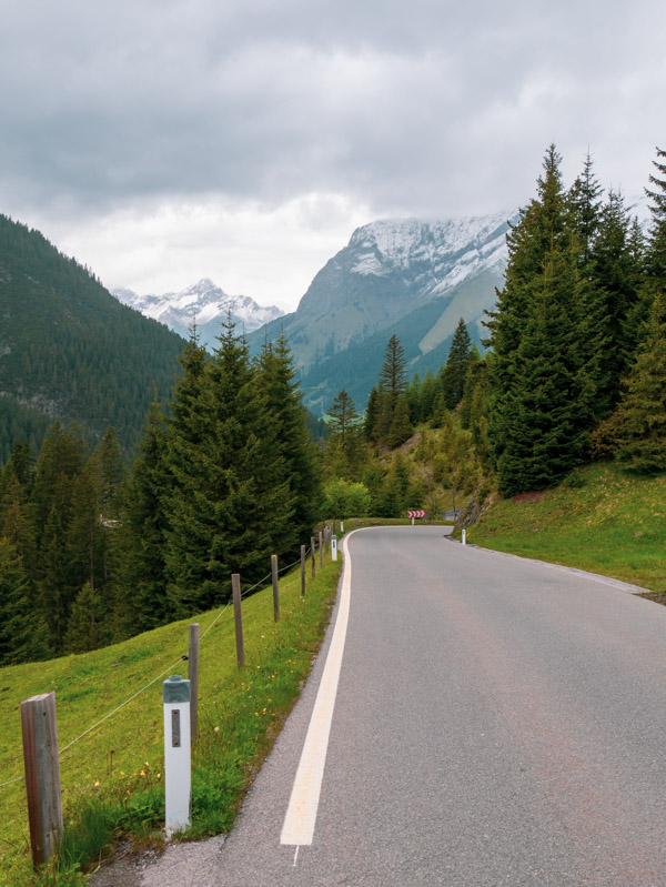 Hahntennjoch Passstraße, Tirol, Oostenrijk Hahntennjoch Passstraße, Tirol, Oostenrijk