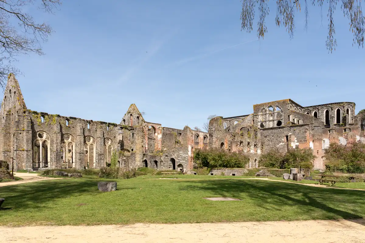 Overzicht van de Abdij van Villers, Waals-Brabant, België